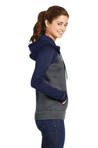 LST236 - Sport-Tek Ladies Sport-Wick Varsity Fleece Full-Zip Hooded Jacket