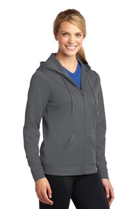 LST238 - Sport-Tek Ladies Sport-Wick Fleece Full-Zip Hooded Jacket