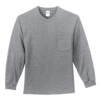 PC61LSP - Port & Company - Long Sleeve Essential Pocket Tee.  PC61LSP