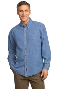 SP10 - Port & Company - Long Sleeve Value Denim Shirt