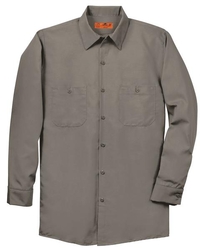 SP14 - Red Kap Long Sleeve Industrial Work Shirt