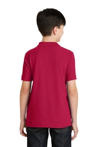 Y500 - Port Authority Youth Silk Touch Polo.  Y500