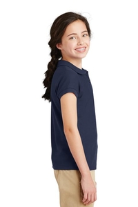 YG503 - Port Authority Girls Silk Touch Peter Pan Collar Polo