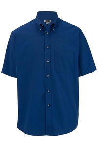 1230 - Edwards Men's Short Sleeve Easy Care Poplin Shirt