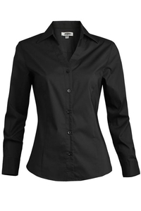 5034 - Edwards Ladies' Long Sleeve Tailored V Neck Blouse