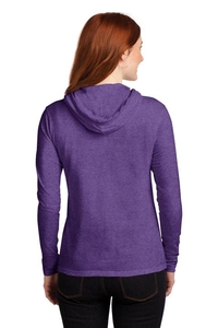 887L - Anvil Ladies 100% Combed Ring Spun Cotton Long Sleeve Hooded T-Shirt