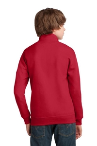 995Y - Jerzees Youth NuBlend 1/4 Zip Cadet Collar Sweatshirt