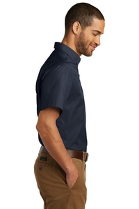 W101 - Port Authority Short Sleeve Carefree Poplin Shirt