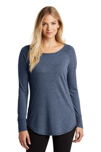 DT132L - District Women's Perfect Tri Long Sleeve Tunic Tee