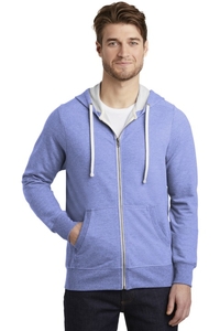DT356 - District Perfect Tri Blend French Terry Full Zip Hoodie