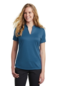 NKAA1848 - Nike Ladies Dri-FIT Hex Textured V Neck Top