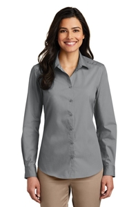 LW100 - Port Authority Ladies Long Sleeve Carefree Poplin Shirt