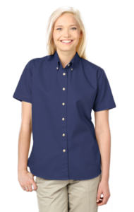 BG6213S - Ladies Short Sleeve 100% Cotton Twill Shirt