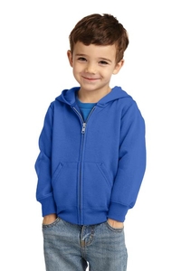 CAR78TZH - Port & Company Toddler Core Fleece Full-Zip Hooded Sweatshirt