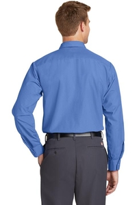 CS10 - Red Kap Long Sleeve Striped Industrial Work Shirt