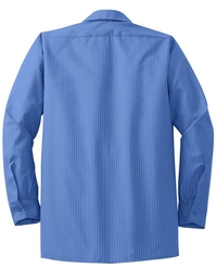 CS10 - Red Kap Long Sleeve Striped Industrial Work Shirt