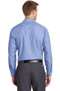 CS10LONG - Red Kap Long Size  Long Sleeve Striped Industrial Work Shirt