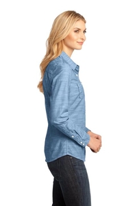 DM4800 - District Made - Ladies Long Sleeve Washed Woven Shirt
