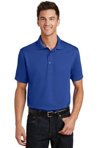 K497 - Port Authority Poly-Charcoal Blend Pique Polo