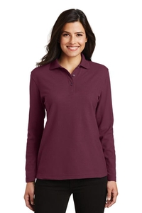 L500LS - Port Authority Ladies  Silk Touch Long Sleeve Polo.  L500LS