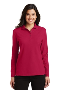 L500LS - Port Authority Ladies  Silk Touch Long Sleeve Polo.  L500LS