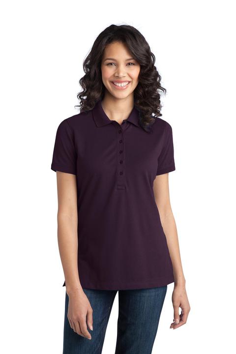 L555 - Port Authority Ladies Stretch Pique Polo