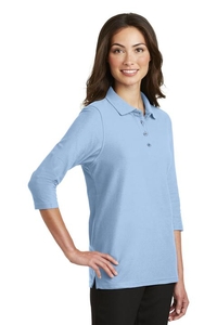 L562 - Port Authority Ladies Silk Touch 3/4-Sleeve Polo