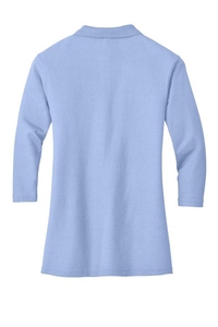 L562 - Port Authority Ladies Silk Touch 3/4-Sleeve Polo