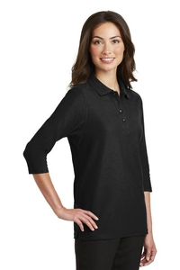 L562 - Port Authority Ladies Silk Touch 3/4-Sleeve Polo