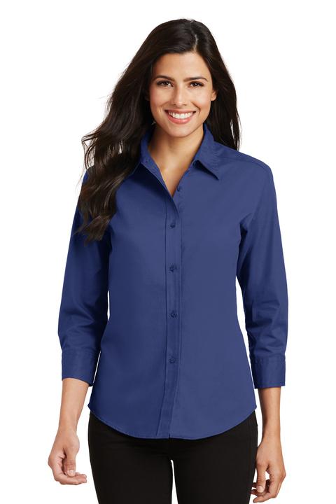 L612 - Port Authority Ladies 3/4-Sleeve Easy Care Shirt
