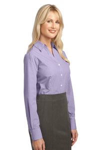 L639 - Port Authority Ladies Plaid Pattern Easy Care Shirt