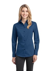 L646 - Port Authority Ladies Stretch Poplin Shirt