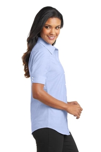 L659 - Port Authority Ladies Short Sleeve SuperPro Oxford Shirt
