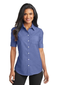 L659 - Port Authority Ladies Short Sleeve SuperPro Oxford Shirt