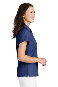 L662 - Port Authority Ladies Textured Camp Shirt