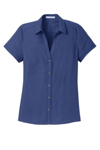 L662 - Port Authority Ladies Textured Camp Shirt