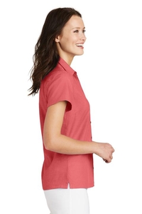 L662 - Port Authority Ladies Textured Camp Shirt