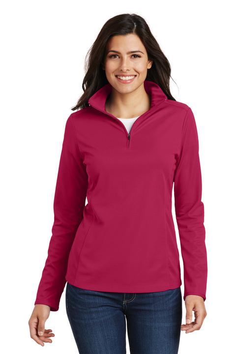 L806 - Port Authority Ladies Pinpoint Mesh 1/2-Zip