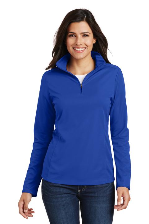 L806 - Port Authority Ladies Pinpoint Mesh 1/2-Zip
