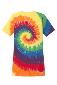 LPC147V - Port & Company Ladies Tie-Dye V-Neck Tee. LPC147V