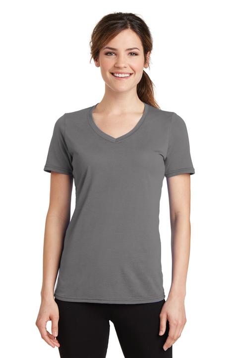 LPC381V - Port & Company Ladies Performance Blend V-Neck Tee