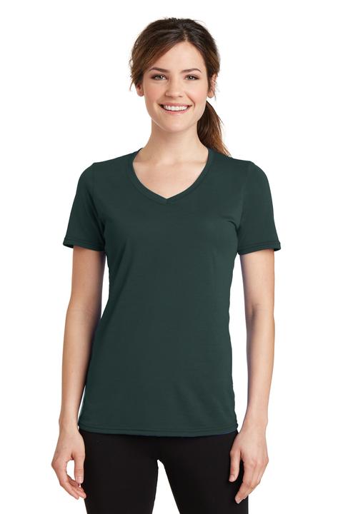 LPC381V - Port & Company Ladies Performance Blend V-Neck Tee