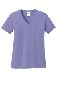 LPC54V - Port & Company Ladies Core Cotton V-Neck Tee