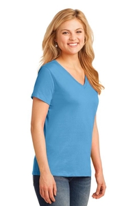 LPC54V - Port & Company Ladies Core Cotton V-Neck Tee