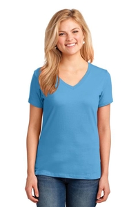 LPC54V - Port & Company Ladies Core Cotton V-Neck Tee