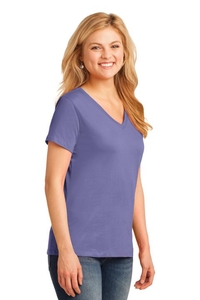 LPC54V - Port & Company Ladies Core Cotton V-Neck Tee