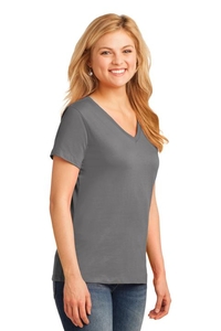 LPC54V - Port & Company Ladies Core Cotton V-Neck Tee