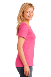 LPC54V - Port & Company Ladies Core Cotton V-Neck Tee