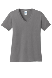 LPC54V - Port & Company Ladies Core Cotton V-Neck Tee