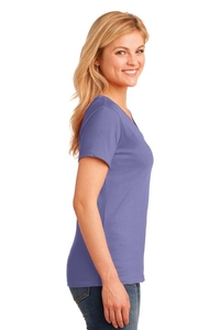 LPC54V - Port & Company Ladies Core Cotton V-Neck Tee